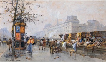 Scènes de Paris 02 Eugene Galien Peinture à l'huile